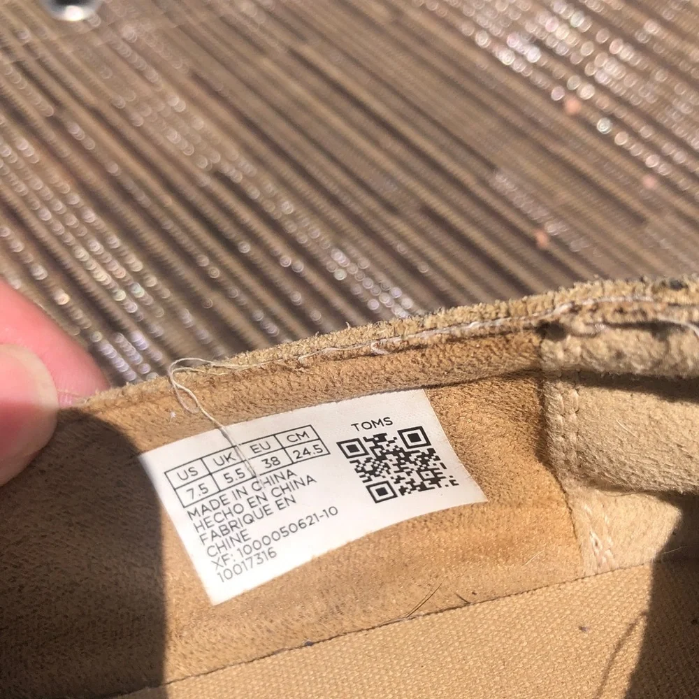 TOMS Women’s Leopard Print Slip-Ons in Tan and Black